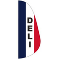 "DELI" Flag 3' x 8' Message Feather Flag
